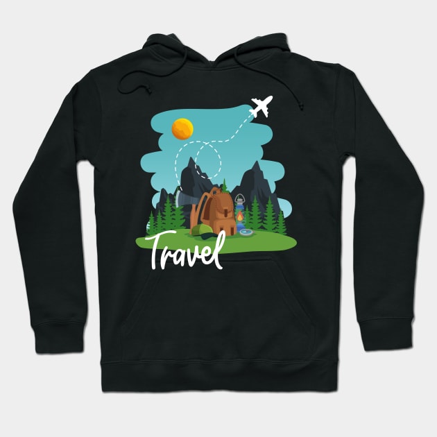 Travel addict love Explore the world summer design holidays vacation Hoodie by BoogieCreates